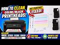 Canon Mega Tank G6020 G7020 G1200 G5020 HOW TO CLEAN Color Black Printheads Not Printing FIXED