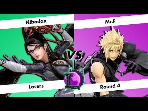 [Lunacity 1] Losers Round 4 - Nibodax (Bayonetta) vs Mr.F (Cloud) - SSBU