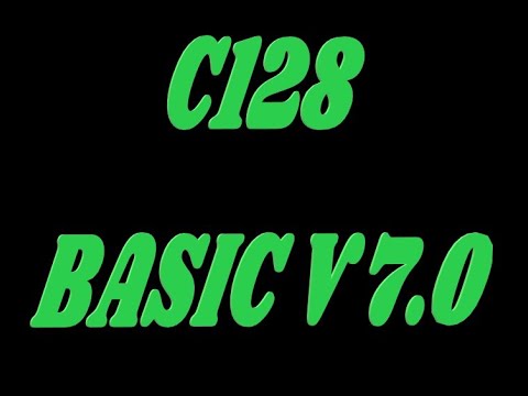 C128 - Basic V7.0 Einfürungkurs Teil 1