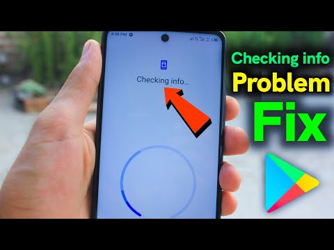 How To Solve Checking Info Problem In Play Store | Play Store Checking info