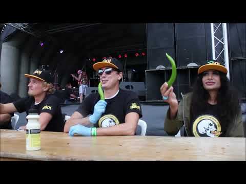 Chili Pepper Eating Contest From Colchester, England | #ukchilliqueen #leagueoffire #ukcq #superhot