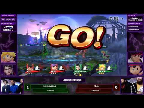 AFSK 2016 - CaptainZack + Samsora vs Y.b.M. + Awestin - Losers Semifinals Smash 4