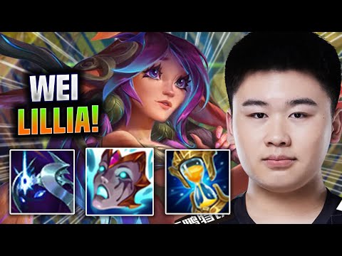 WEI IS CRAZY WITH LILLIA! - RNG Wei Plays Lillia Jungle vs Rek'Sai! | Season 2022