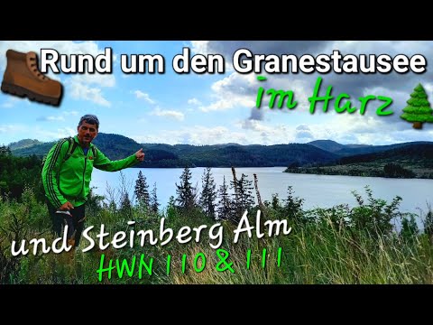 Rund um den Granestausee & Steinberg Alm. Harzer Wandernadel Stempel 110 & 111 | 🥾 Wandern im Harz 🌲