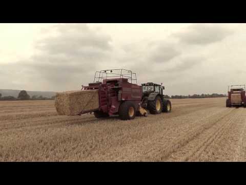 Baling straw with Hughes Bros. in Co Carlow