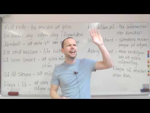 "Full rulle" och andra svenska uttryck