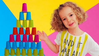 Como hacer una TORRE DE VASOS de plástico