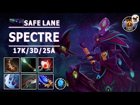 Spectre Safe Lane Carry | 7.30e | Solid Hard Carry | Dota 2 Immortal Gameplay