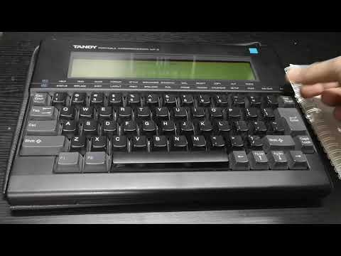 Classic Computer    Tandy WP2 inspection