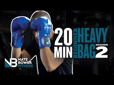 Ultimate 20 Minute Beginner Heavy Bag Workout All Boxing Session 2 | NateBowerFitness