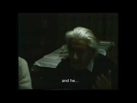 Celibidache at the  restaurant -  english subtitles