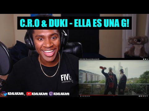 what's up with his EARS!? C.R.O x DUKI - Ella es una G (REACTION!)