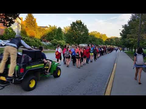 Iowa State University Marching Band - Campus March practice, September 27th, 2017