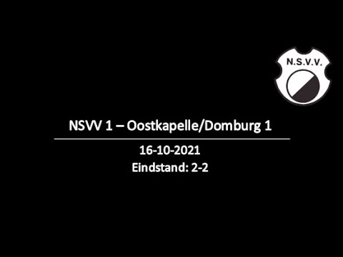 NSVV 1 - Oostkapelle/Domburg 1, 16-10-2021