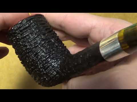 Pipa Ardor Urano Sabbiata con vera in argento - Chimney - AR161