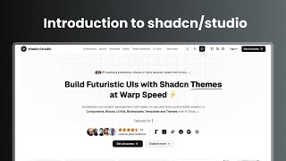 Introduction to Shadcn Studio!