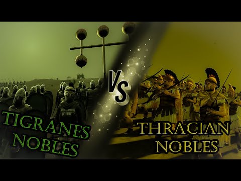 TIGRANES NOBLES VS THRACIAN NOBLES -- Rome 2 total war