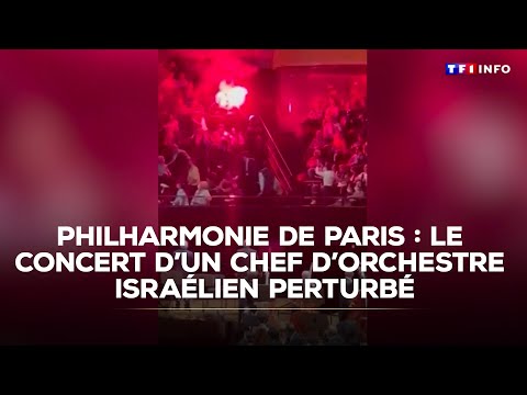 Philharmonie de Paris : le concert d'un chef d'orchestre israélien perturbé｜TF1 INFO
