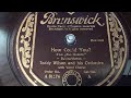 Teddy Wilson & Billie Holiday - How Could You? - 78 rpm - Brunswick A81174