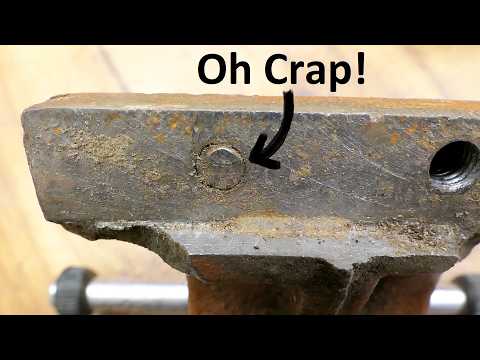 Fixing an old vice with a broken screw