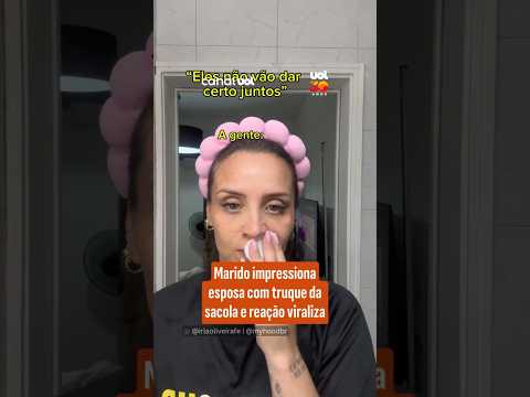 Marido impressiona esposa com truque da sacola e reação viraliza