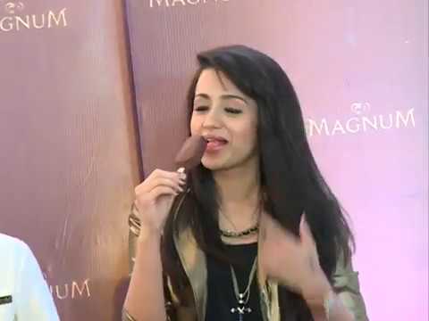 Actress Trisha Eating Ice Cream Exclusive Video