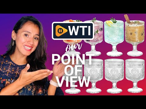 Set of 8 Romantic Vintage Goblet glassware - WTI product video review