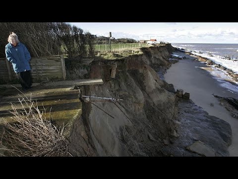 Die Nordsee verschlingt Häuser