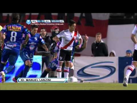 Gol de Lanzini. River 1 - All Boys 0. Fecha 13. Torneo Final 2013. Fútbol Para Todos