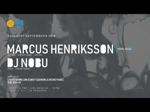 INCOGNITO presents Marcus Henriksson (Minilogue) & DJ Nobu | September 8, 2018 | Los Angeles, CA
