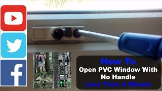 Opening PVC Window No Handle | Very Quickly Open A Stuck Closed Window |