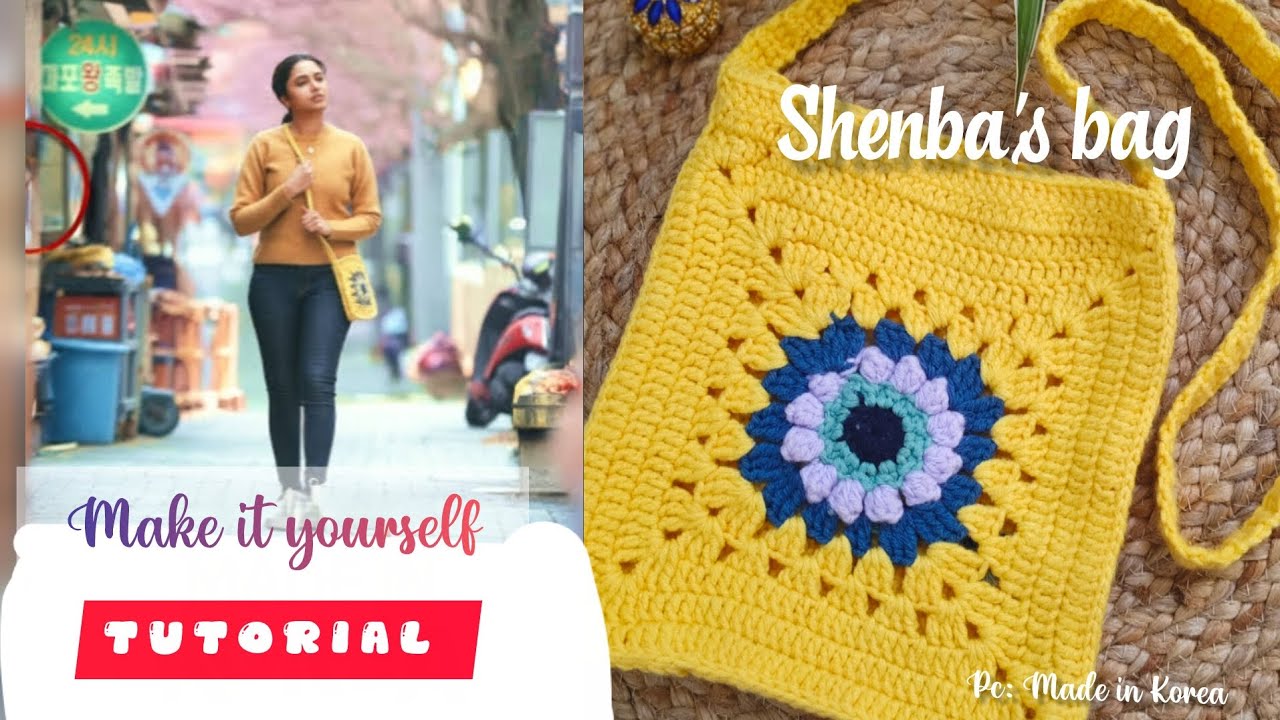 Recreating Shenba’s Beautiful Bag | Made in Korea movie inspired bag| Crochet Tutorial#shenba'sbag