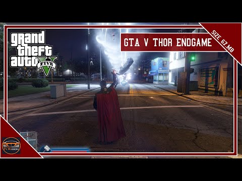 GTA 5 Thor Endgame Script Mod - Thor in GTA V - Best Super Powers