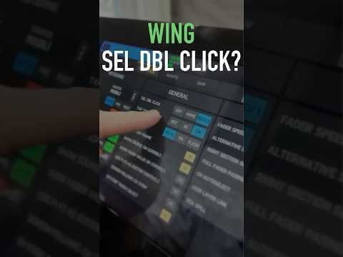 Behringer WING SEL DBL CLICK Explained (Quick Tip) #Behringer #BehringerWING