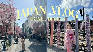 Japan Vlog | Tokyo & Kyoto | Early sakura 🌸, Kimono rental, Arashiyama Bamboo Grove 🎋, Kinkakuji