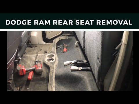 Dodge ram rear seat removal
