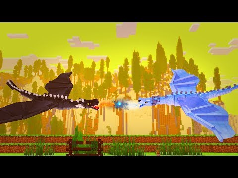 Minecraft: DRAGÃO DE FOGO Vs DRAGÃO DE GELO !! #12 - GAME OF DRAGONS ‹ DONAT3LO ›