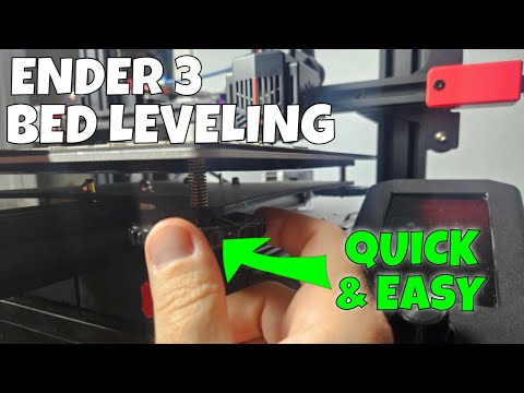 How To Level An Ender 3 Print Bed | Quick Easy Tutorial | #3dprinting