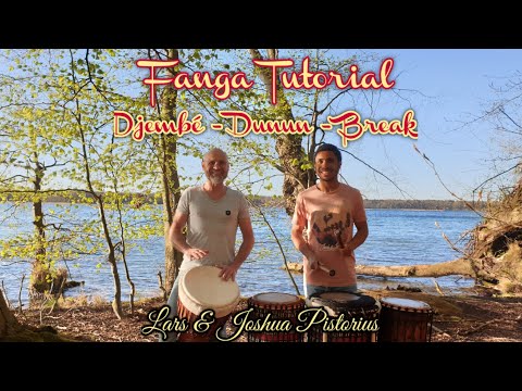 FANGA Solo Djembe and Dunun Rhythm, special Break Tutorial - Lars & Joshua Pistorius