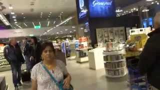 preview picture of video 'Aruna & Hari Sharma at Arlanda Airport Duty Free Shop area terminal 5, Sweden Mar 01, 2015'