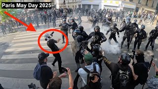 Paris: May Day protest turns ugly as journalists attacked by French police