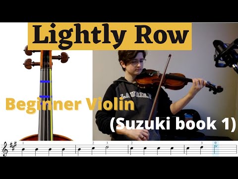 Lightly Row play along for violin (Suzuki book 1)