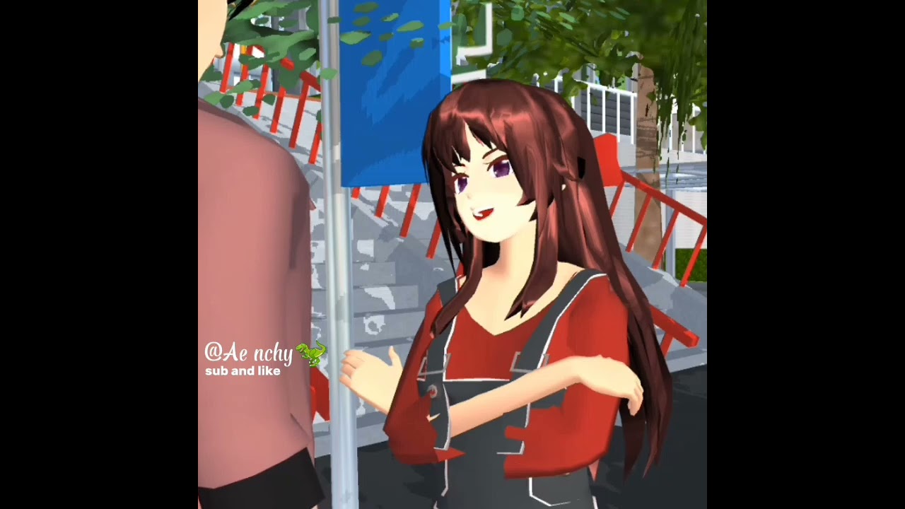 {kau HITAM😠👆}ib:@Anisa_aj4 .belang sampe rambut nya ikutan#sakuraschoolsimulator #memes #fyp.