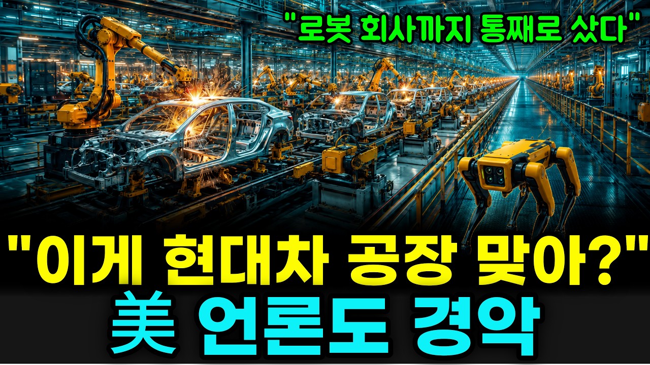 현대차 로봇 1,000대 공장, 울산이 아니라 미국에 지은 진짜 이유