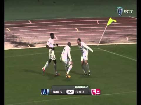 But de Thibault Bourgeois Paris FC VS FC Metz (26-04-2013)