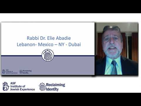 Reclaiming Identity: Rabbi Dr. Elie Abadie
