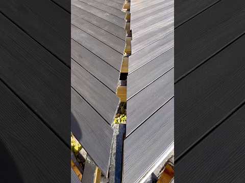 How To Join Composite Decking 45• #diy  #deck #satisfying