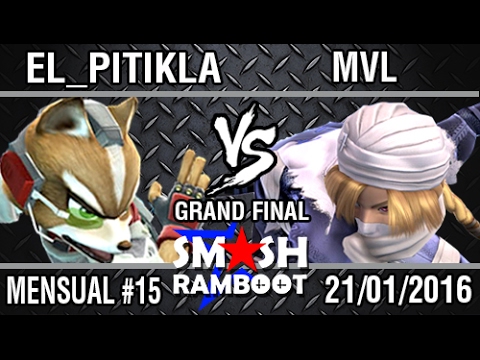 [SmashxRamboot #15] El_Pitikla (Fox) Vs. MVL (Sheik) Grand Final