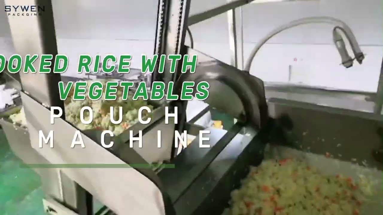 Read-To-Eat Food Cooked Rice Automatic Pouch Packaging Machine Within Combination Weigher