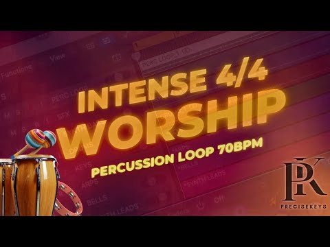 Intense 4/4 (Adagio) Worship Percussion Loop (70BPM) 